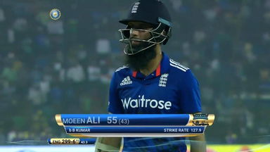 IND vs ENG 2017, 2nd ODI : Moeen Ali Wicket