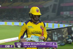 Wicket: Match 18, UP Warriorz vs Royal Challengers Bengaluru, WPL 2026: Sophie Ecclestone Wicket