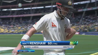 IND vs AUS 2017 - 2nd Test day 2 : Matt Renshaw Wicket