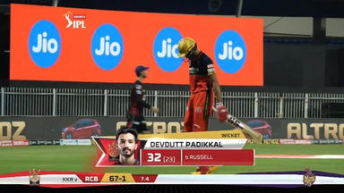 M28: RCB vs KKR – Devdutt Padikkal Wicket