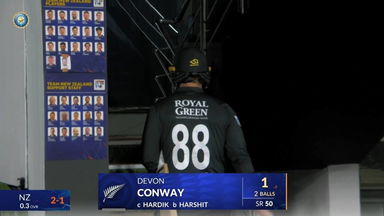 IND vs NZ 2026, 3rd T20I: Devon Conway Wicket