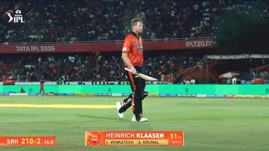 IPL 2026 M67: SRH vs RCB - Heinrich Klaasen Wicket