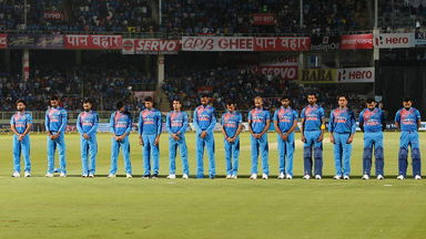 Team India and Australia pay homage to martyrs
