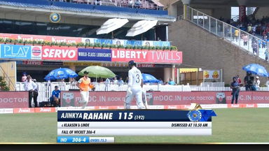 IND vs SA 2019, 3rd Test, Day 2: Ajinkya Rahane Wicket