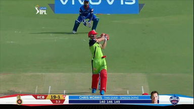 M20: RCB vs DC –  AB de Villiers Six