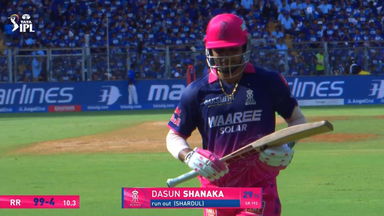 IPL 2026 M69: MI vs RR - Dasun Shanaka Wicket
