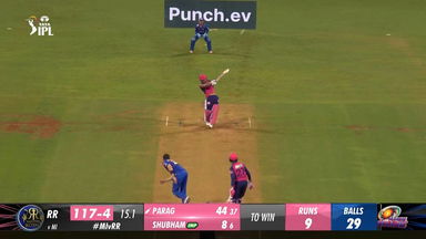 M14: MI vs RR – Riyan Parag Six