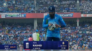 IND vs ENG 2025, 1st ODI: Adil Rashid Wicket