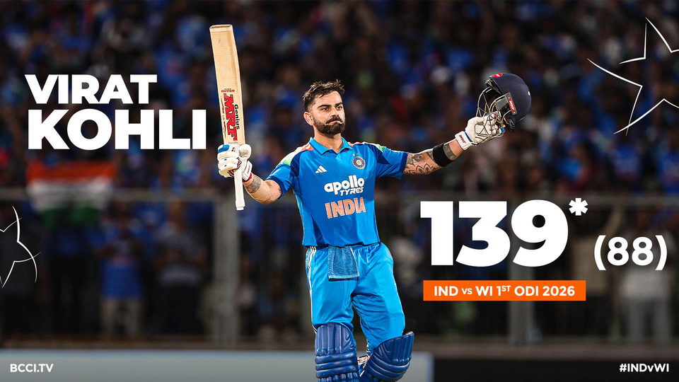 Record-extending 55th ODI ton: Virat Kohli's masterful 139*(88)