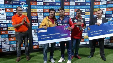 M19: RCB vs DD – Star Plus nayi soch award – Rishabh Pant