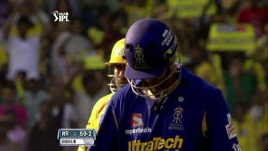 Match 26 CSK vs RR – Dravid's Wicket