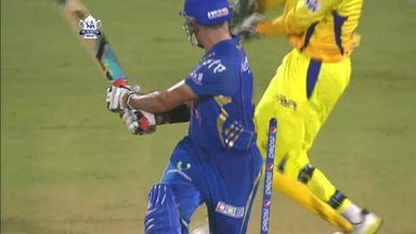 M58: CSK vs MI – Michael Hussey Wicket