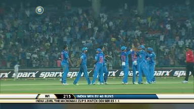 2ND ODI: IND vs WI – Ravi Rampaul Wicket