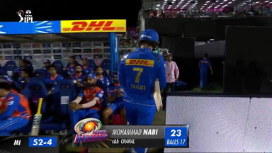 M38: RR vs MI – Mohammad Nabi Wicket