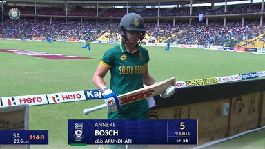 IND-W vs SA-W 2024, 3rd ODI: Anneke Bosch Wicket
