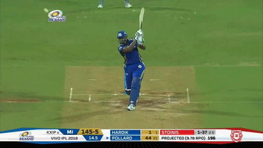 M50: MI vs KXIP – Kieron Pollard Six