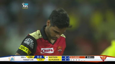 Bhuvi's first over maiden at Wankhede