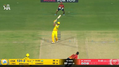 IPL 2025 M22: PBKS vs CSK - Shivam Dube Six