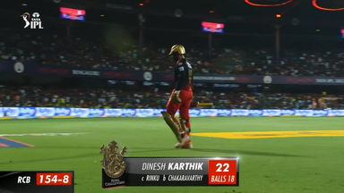 M36: RCB vs KKR – Dinesh Karthik Wicket
