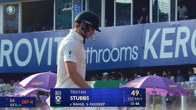 IND vs SA 2025, 2nd Test: Tristan Stubbs Wicket