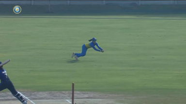Senior Womens One Day Trophy 2023-24 Final: Railways vs Uttarakhand: Fantastic diving catch ft.Tanuja Kanwer