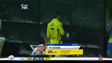 M05: CSK vs KKR – MS Dhoni Wicket