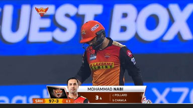 M55: SRH vs MI – Mohammad Nabi Wicket
