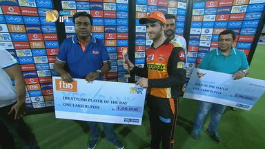 M37: SRH vs KKR – FBB Stylish player of the day – Kane Williamson
