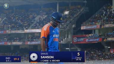 IND vs ENG 2025, 2nd T20I: Sanju Samson Wicket