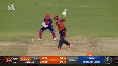M50: SRH vs RR – Nitish Reddy Six