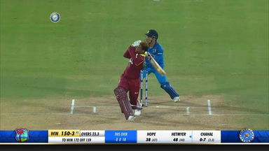 IND vs WI 2018, 2nd ODI: Shimron Hetmyer Six