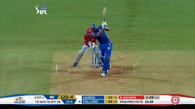M24: MI vs KXIP – Kieron Pollard Six