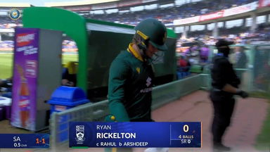 IND vs SA 2025, 3rd ODI: Ryan Rickelton Wicket