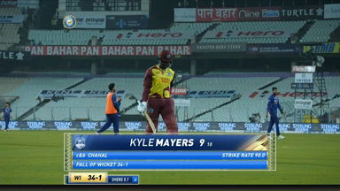 IND vs WI 2022, 2ND T20I: Kyle Mayers Wicket