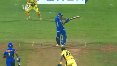 SIX: Unadkat's super smash to the ropes off Bravo