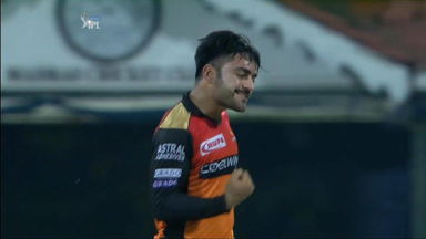 Rashid's awesome googly to Raina