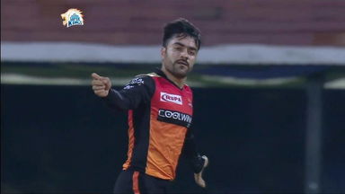 Rashid's awesome googly to Raina