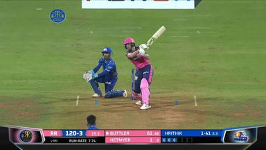 M44: RR vs MI – Jos Buttler Six