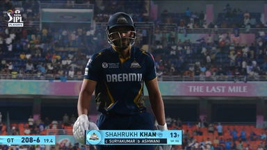 IPL 2025 Eliminator: GT vs MI - Shahrukh Khan Wicket