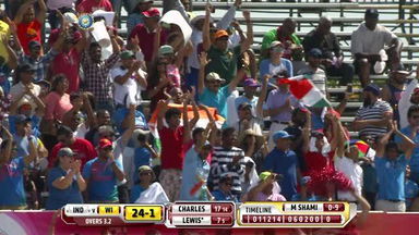 2ND T20I: IND vs WI – Evin Lewis Wicket
