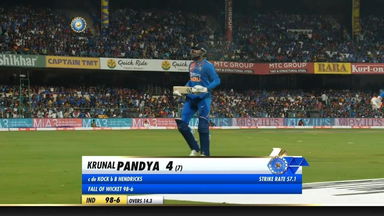 IND vs SA 2019, 3rd T20I: Krunal Pandya Wicket
