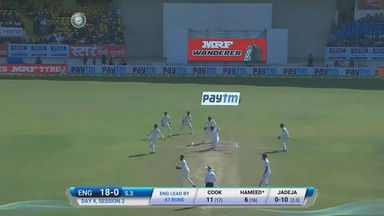 IND vs ENG 2016 - 1st Test, day 4 : Haseeb Hameed six