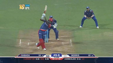 M25: MI vs DD – Kagiso Rabada Six