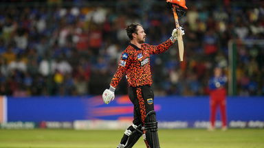 SMASHING his way to 100: Head brings up century in style off 39 balls