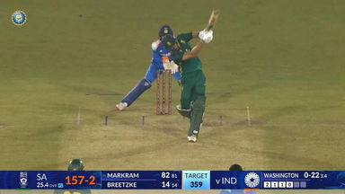 IND vs SA 2025, 2nd ODI: Aiden Markram Six