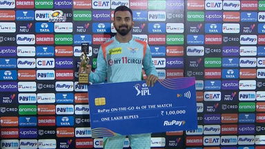 M26: MI vs LSG – RuPay On-The-Go 4s of the Match – K L Rahul