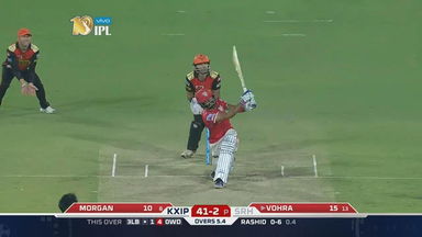 M19: SRH vs KXIP – Manan Vohra Six