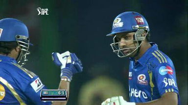 Match 36 DD vs MI – Sharma's Six