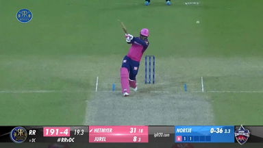 M11: RR vs DC – Shimron Hetmyer Six
