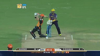 M37: SRH vs KKR – David Warner Six